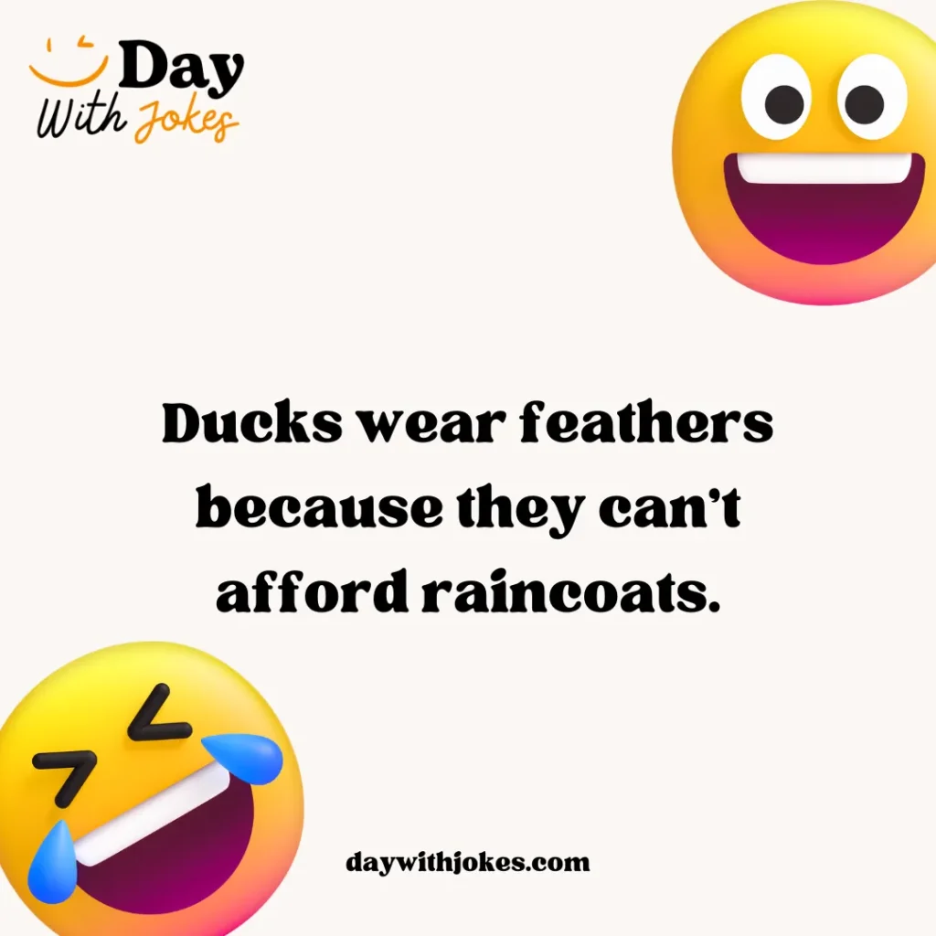 🦆 Why Do Ducks Have Feathers Joke